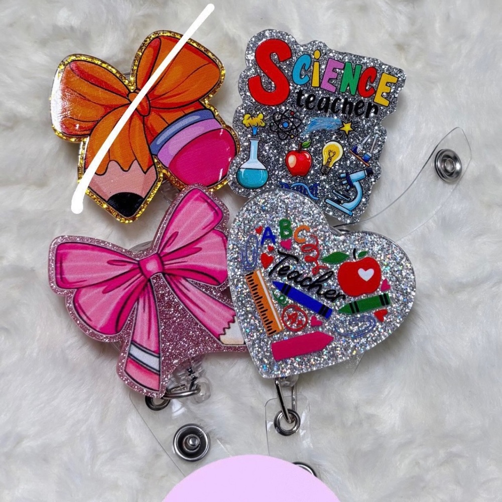 School teacher badge reels